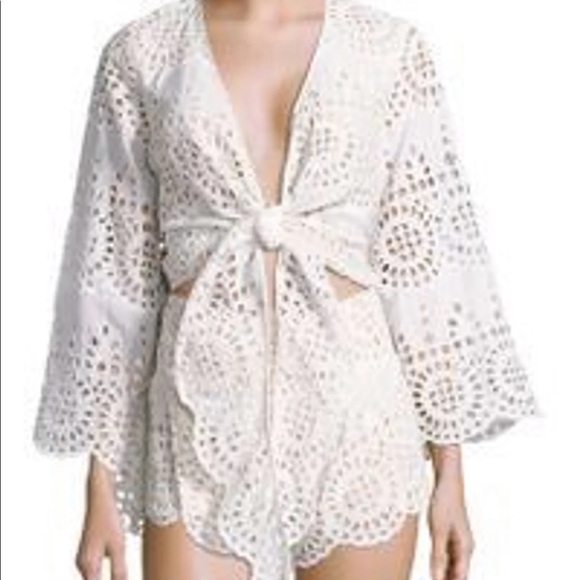 Winston White eyelet romper - Picture 7 of 9